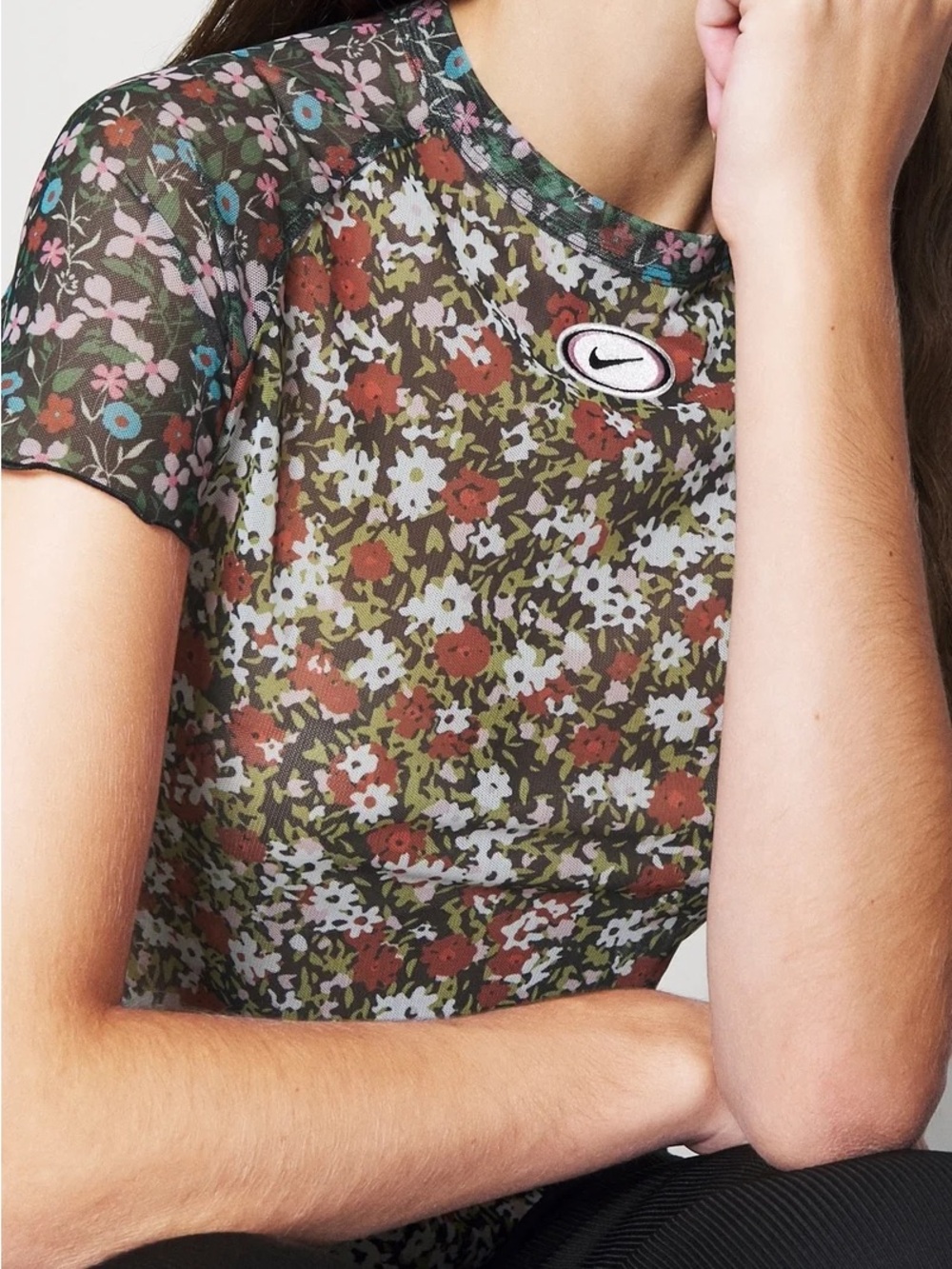 Nike Women’s Floral Mesh Tee
